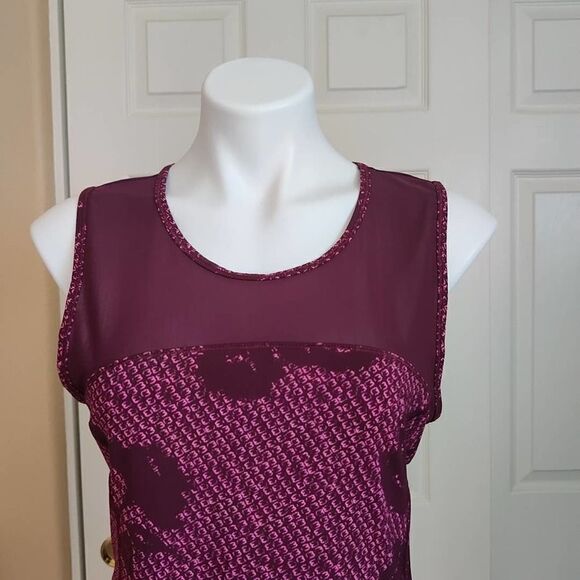 American Eagle Outfitters Live Your Life peplum floral mesh athletic tank - Picture 11 of 11